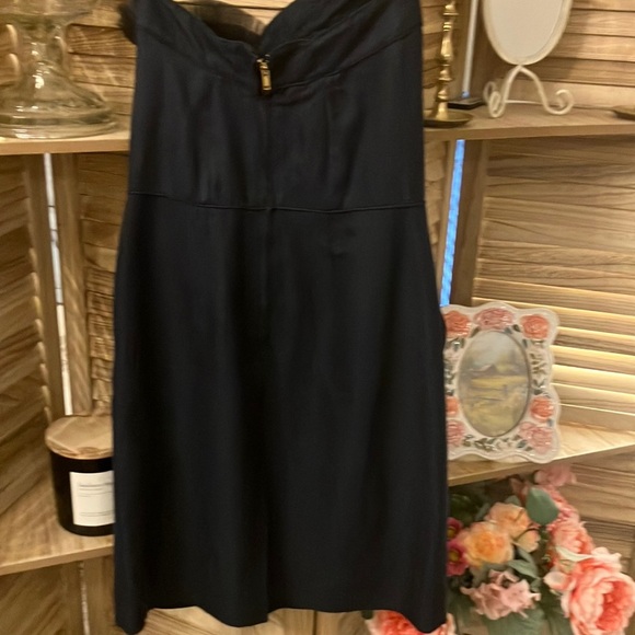 Marc Jacobs Runway Dress – Navy Blue Cocktail Dress with Tulle Fan Detail - Picture 8 of 14